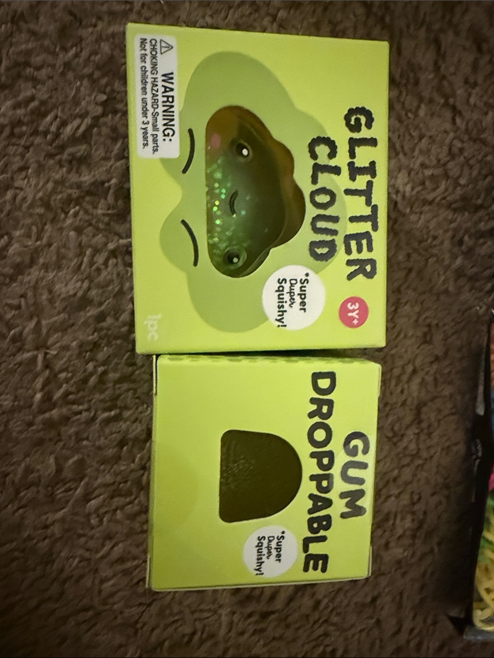 J’adore gum drop and glitter cloud from target